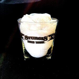 Sturgis Bike Week clear glass w/gold tone details 12 ounce old-fashioned glass